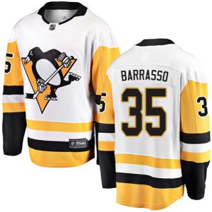 Herren Pittsburgh Penguins Eishockey Trikot Tom Barrasso #35 Breakaway Weiß Fanatics Branded Auswärts